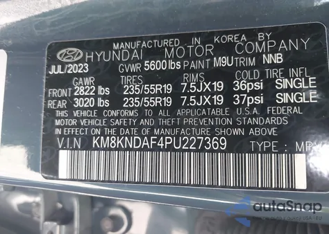 2023 Hyundai Ioniq 5 Sel from USA, damaged, VIN KM8KNDAF4PU227369